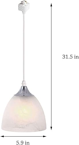 Miniatura 8 de Kiven Accesorio de iluminación de pista tipo H, luz colgante de cristal regulable con control remoto, pedante de luz de pista de longitud ajustable