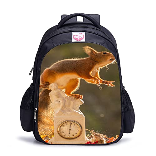 Sac à dos de sport Écureuil 16 pouces avec impression 3D ultra durable