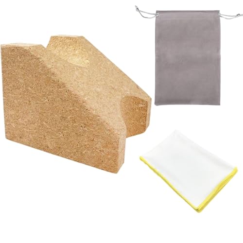 Carkio Cork Guitar Neck Support,Premium Guitar Neck Rest Support Maintenance Neck Support Universal Fit for String Change,Nut Adjustment of String Instruments Such as Guitar,Basses,Ukulele