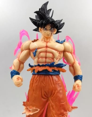Image of Dragon Ball Z Goku Ultra Instinct Action Figure | Powerful Anime Collectible PVC Statue with Energy Aura | Standing Goku Figurine with Base for Fans & Collectors