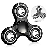 SCIONE Fidget Spinner Sensory Hand Fidget Spielzeug,Angst Stress Relief Party Bag Fillers für Kinder Erwachsene Goodie Bag Stuffers (Schwarz)