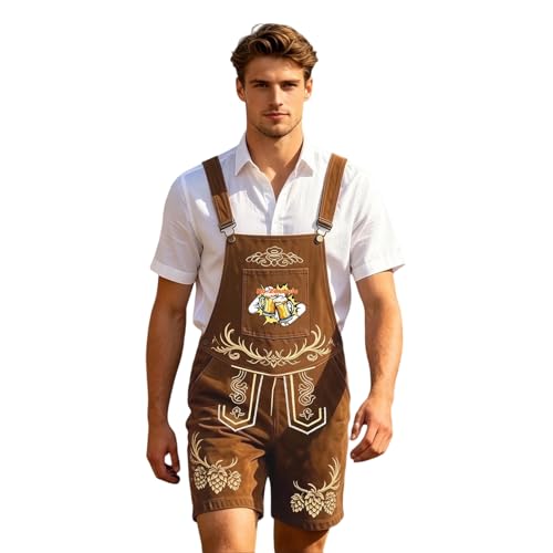 Mono bávaro de hombre para Oktoberfest vintage con tirantes