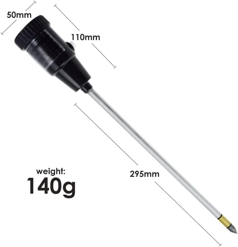 Soil PH &Tester Meter with 295mm Long Electrode Probe Waterproof Soil Tester Kit Tools for Indoor & Outdoor