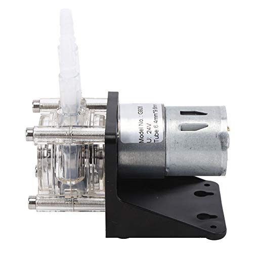 Oumefar Peristaltic Pump Three Rollers 500Ml/M Dosing Pump Geared Motor Lab Peristaltic Pump Aquarium Drip Metering Pump With Base(24V) #TOP6