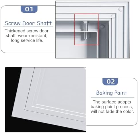 Small Metal Door - 8x8, 8x10, 10x10, 12x12, 12x18, 14x29, 24x24 Inch Ceiling & Wall Inspection Hatch, Plumbing Service Door (18x22 in)