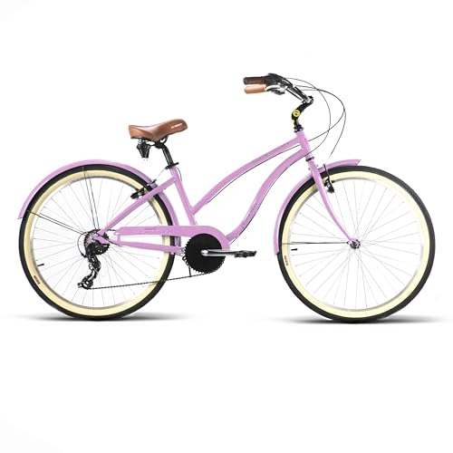 Bicicleta Playera Beach Cruiser turquesa con sillín de muelles confortable