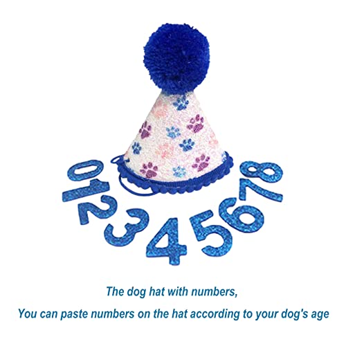 Dog Birthday Party Supplies, Dog Birthday Bandana Hat Scarf Set Plaid Dog Puppy Birthday Bandana Birthday Dog Hat With Numbers Dog Scarf Bow And Happy Birthday Banner Set With Cute Dog Bow Tie Collar #TOP5