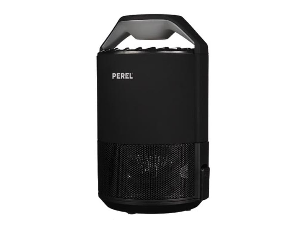 Perel LED-UV Insektenvernichter mit Ventilator, 50 m² Abdeckung, leiser Betrieb, USB-betrieben, kompaktes Gerät für den Innenbereich