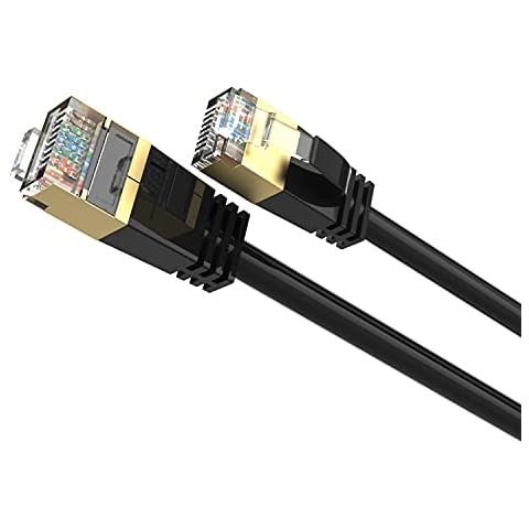 AUCAS Cat 8 Ethernet Cable 30FT High Speed Gaming 50u Gold Plated RJ45 Connectors,32AWG Cat8 Network LAN Cord, Modem Router, PC(10M/30FT) Cover