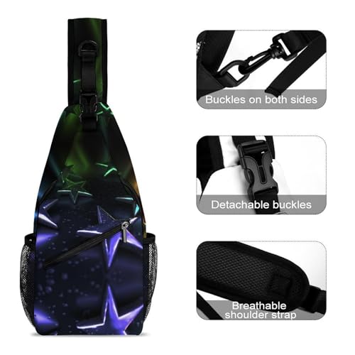 Mochila tipo Sling blanca para día y trekking miniatura 3