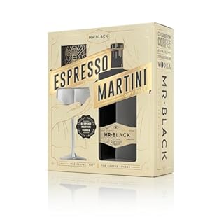 🎁 ESPRESSO MARTINI GIFT PACK - The Mr Black gift set features everything you need to make the ultimate espresso martini at home. Includes 1x Mr Black Cold Brew Coffee Liqueur 500ml, 1x Branded Coupe Glass, 1x Coffee Cocktail Booklet ☕ COLD BREW COFFE...