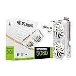 ZOTAC GeForce RTX 5060 Twin Edge OC White Edition Graphics Card, NVIDIA, 8GB GDDR7, DLSS 4, 3× DisplayPort 2.1b & HDMI 2.1b, PCIE 5.0 (ZT-B50600Q-10M)
