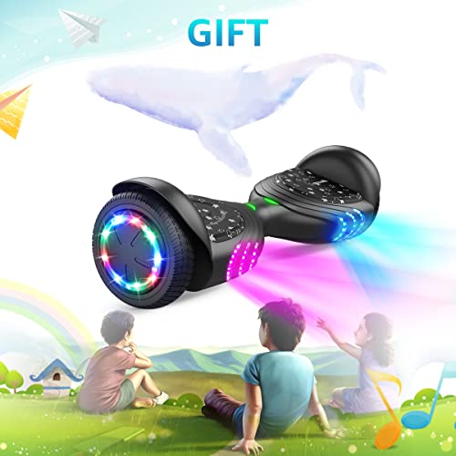 Tomoloo Music-Rhythmed Hoverboard For Kids And Adult Two-Wheel Self-Balancing Scooter- Ul2272 Certificated With Music Speaker- Colorful Rgb Led Light #TOP6