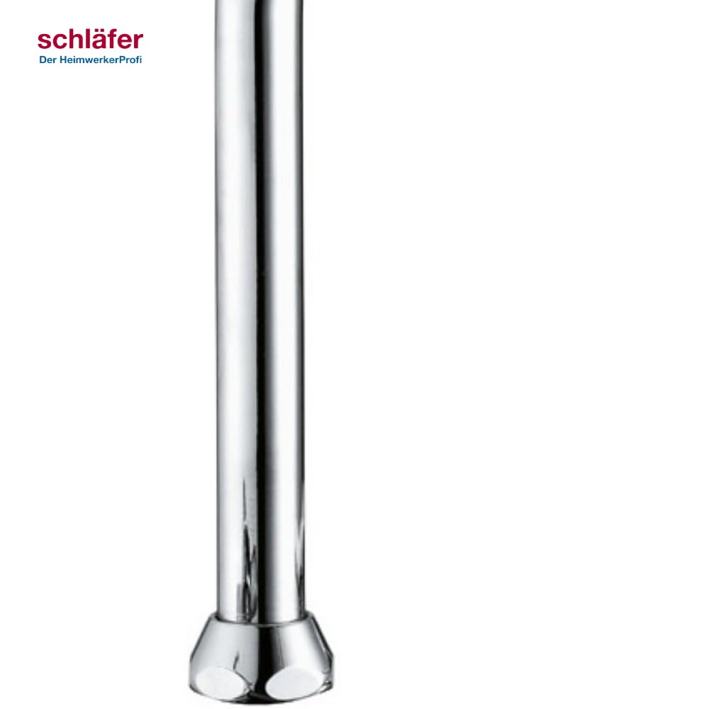 Schläfer 67081-C | Canna di Ricambio Rubinetto Cucina, Girevole a U, Ghiera 3/4" (Ø 24,9mm) x 20cm, Compatibile con Aeratore NEOPERL Anticalcare Risparmio Acqua M22 (incluso)