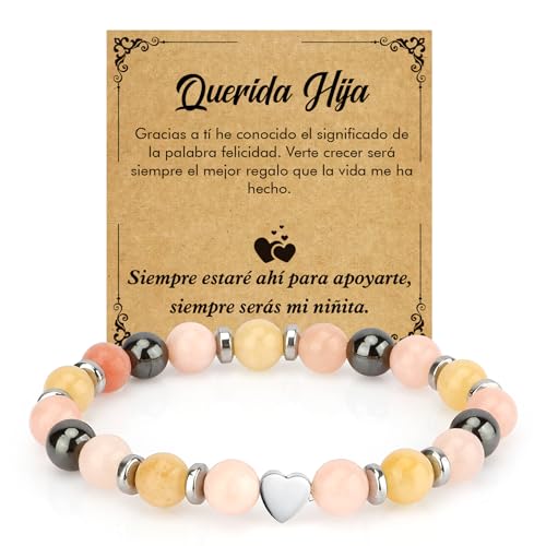 Regalo Hija, Pulsera Madre e Hija, Regalo para Hija, Regalo Cumpleaños Hija, Regalos para Chicas de 18 Años, Pulsera Madre Hija, Regalos Hija, Regalos Chica, Regalos Para Graduacion, Regalo Navidad