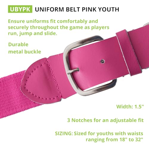 Image of Champion Sports Baseball & Softball Belt - Stretch Fit Uniform Belt for Youth & Adult Players, Multiple Colors