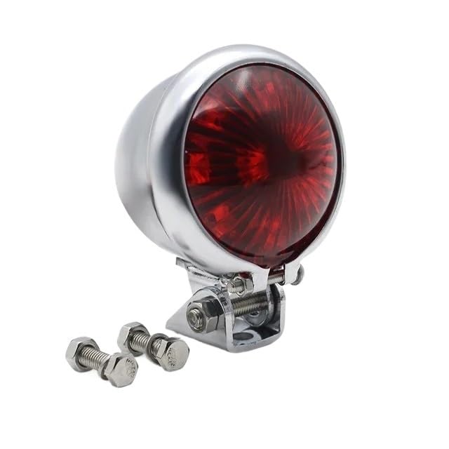 Luz trasera de freno metal redonda para motocicleta Prince Cruise
