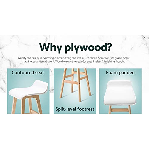 image for Artiss Bar Stools Stool Set of 2 Kitchen Counter Barstools Dining Chai