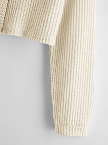 Image of SweatyRocks Women's Long Sleeve Button Front V Neck Soft Cardigan Sweaters