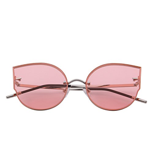 Women Fashion Cat Eye Sunglasses Rimless Frames Ladies Luxury Brand Trending Sun glasses4