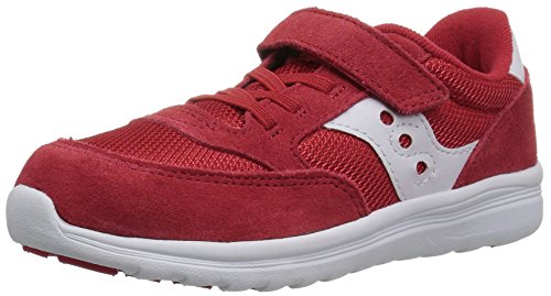 Saucony Unisex-Baby Jazz Lite Sneaker, Red, 5 Medium US Toddler
