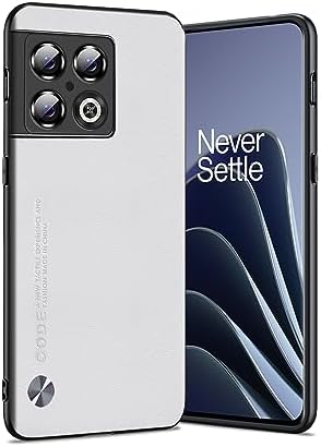 for OnePlus 10 Pro Case 5G, Soft TPU Artificial Leather Back, Ext...