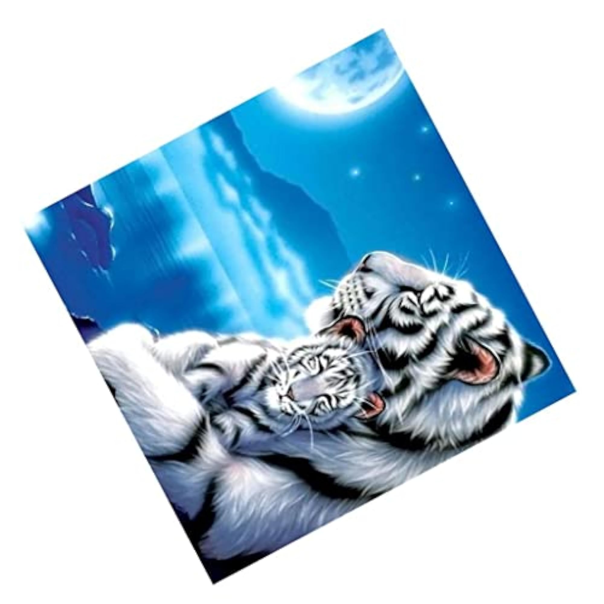DIY 5D Diamond Painting Embroidery Kit, Tiger Design