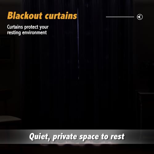 Image of Anytime Double Layer Blackout Curtains 2 Panels,35Wx84L,Lavender | Sheer And Fabric Window Drapes Grommet Top Solid Color Bedroom Living Room Home Decor