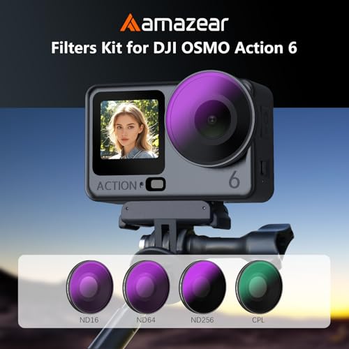 Filtres anti reflet ND CPL pour DJI OSMO Action 6 objectif - 2