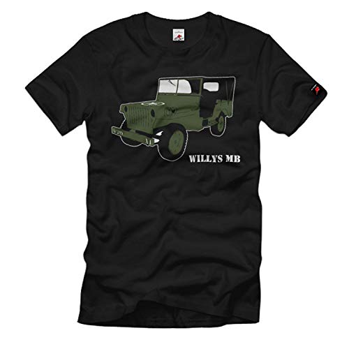 T-Shirt Willys MB de l'Armée Américaine Cadeau Idéal pour Collectionneur