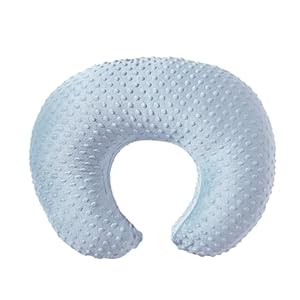 ESEN Nursing Pillow and Body Positioner for Breast Feeding and Bottle Feeding, Ultra Soft Baby Breastfeeding Pillows with Removable Nursing Pillow Cover for More Support for Mom and Baby (Blue)