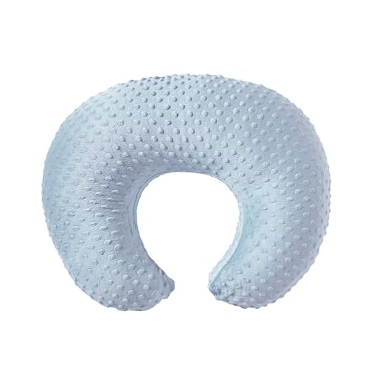 ESEN Nursing Pillow and Body Positioner for Breast Feeding and Bottle Feeding, Ultra Soft Baby Breastfeeding Pillows with Removable Nursing Pillow Cover for More Support for Mom and Baby (Blue)