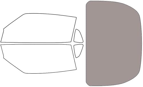 Vista 9 de Rvinyl Kit de tinte de ventana compatible con Nissan 370Z Coupé 2009-2019 - Negro 20% - Película de una sola capa sin burbujas - Kit completo