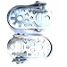 Menolana Universal Bike Rear Foot Pegs Foldable 4.4x2.6inch Accessories Sturdy Repair Parts for Children's Bikes with Spring Washer