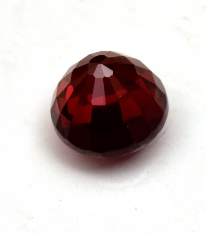 Grenat naturel à facettes 8,96mm, pierre précieuse ronde d'exception pour bague et collier - 6