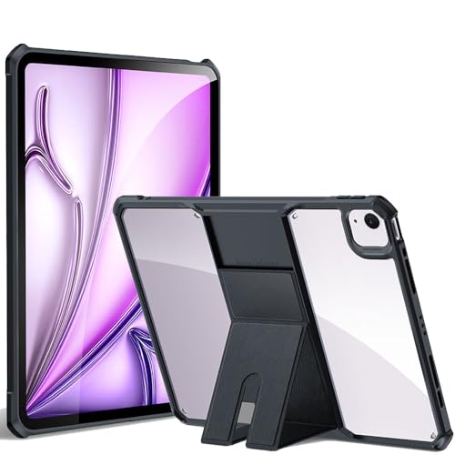 TECHGEAR Tough Case for Apple iPad Air 13" M3/M2 (2025/2024) Premium Slim Hybrid Tough Rugged Protective Bumper Case & Stand, Heavy Duty Protection with Clear Back
