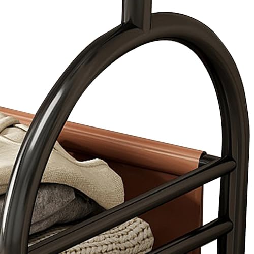Portant à vêtements robuste avec étagère meuble de rangement 60 à 100 cm