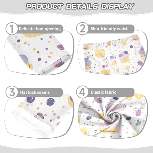 Cherry Cake Cartoon Girls Leggings Athletic Pants Tights Stretch Bottom3