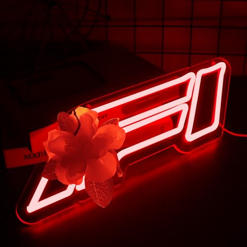 Image of Racing Neon Signs for Wall decor Racing Sports Led Lights sign for Man Cave Beer Bar Garage Art Wall DecorativeChristmas Birthday Party Gift16.1 * 4.8inch
