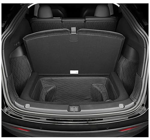 Tapis de coffre pour Tesla Model 3 Highland imperméable voyage famille cuir antidérapant - 4