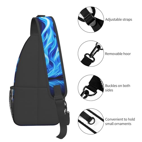 Mochila cruzada MyPiky con estampado Indigo Flame miniatura 5