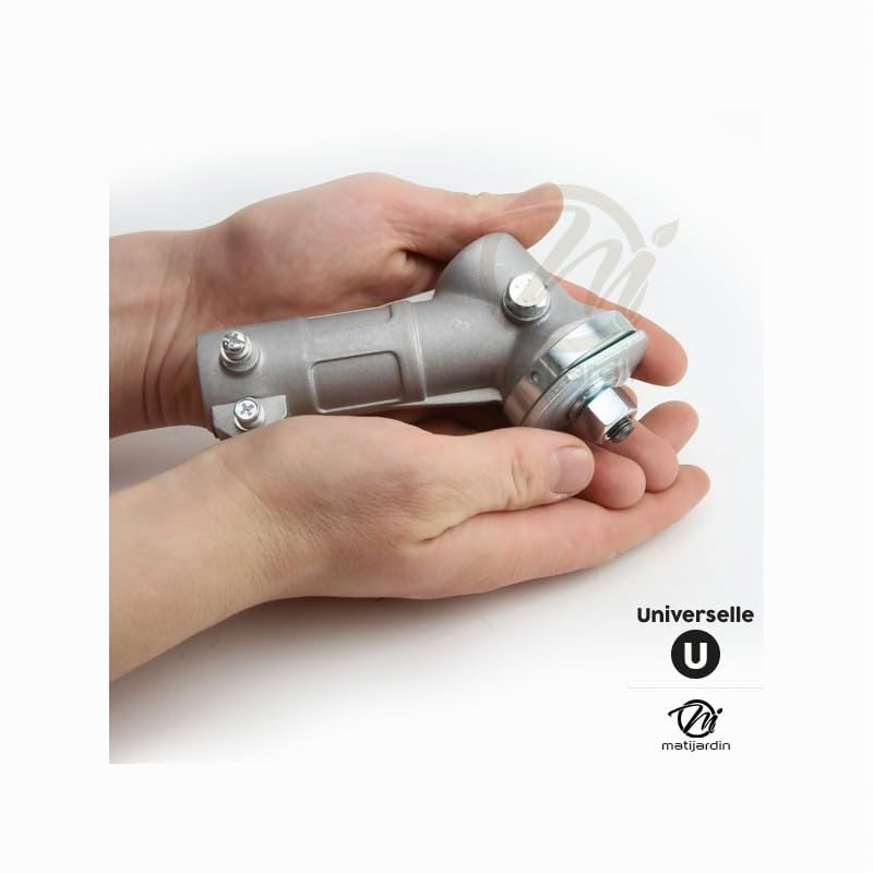 Matijardin - Renvoi d'angle universel débroussailleuse + Adaptateur 10 cannelures