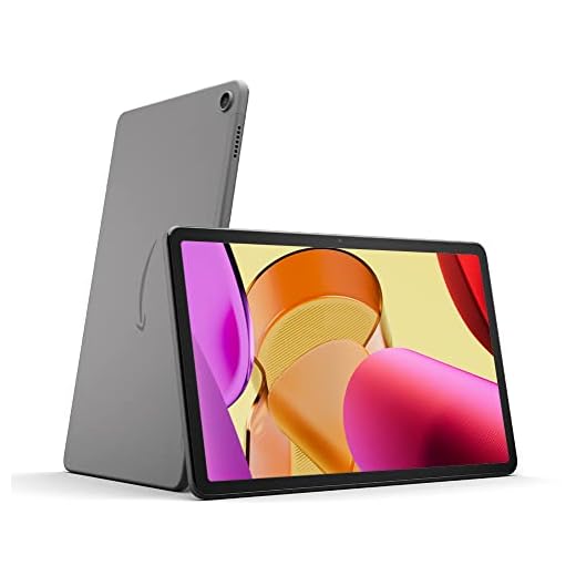 Wir stellen vor: Amazon Fire Max 11-Tablet, unser bisher leistungsstärkstes Tablet, mit klarem 11-Zoll-Display, Octa-Core-Prozessor, 4 GB RAM, 14 Stunden Akkulaufzeit, 128 GB, grau, mit Werbung