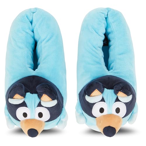 Bluey Ladies Bingo Slippers - Ladies Classic Bingo Big Face Plush Slippers, Bandit, Chilli & Bingo 3D Plush Slippers2