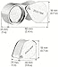 KINGMAS Pocket Jewelry Loupe 30x 21mm Jewelers Loop Eye Magnifying Glass Foldable Magnifier