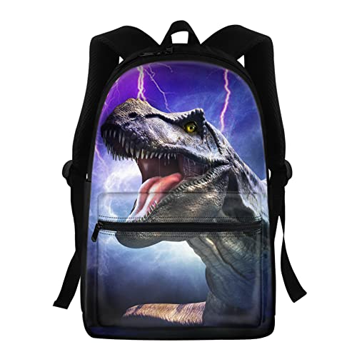 Sac à dos décontracté Dinosaure Vert chaqlin en polyester pour enfant
