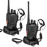 【Energie und Zeit sparen】 Jedes Radio ist mit einem wiederaufladbaren Lithium-Ionen-Akku mit 1500 mAh und einem Ladeständer ausgestattet. (Ca. 8 Arbeitsstunden), Standby-Zeit bis zu 72 Stunden, lange Lebensdauer. Und es hat eine Energiesparfunktion, die die Batterielebensdauer verlängert: Alarm bei niedrigem Batteriestand, um das Vergessen des Ladevorgangs zu vermeiden.