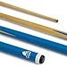 Price comparison product image POWERGLIDE Snooker Pool or Billiard Cue Stick | Original 1-Piece | Poplar Shaft with Painted Butt | Junior Length 36" | 10mm Tip | Blue