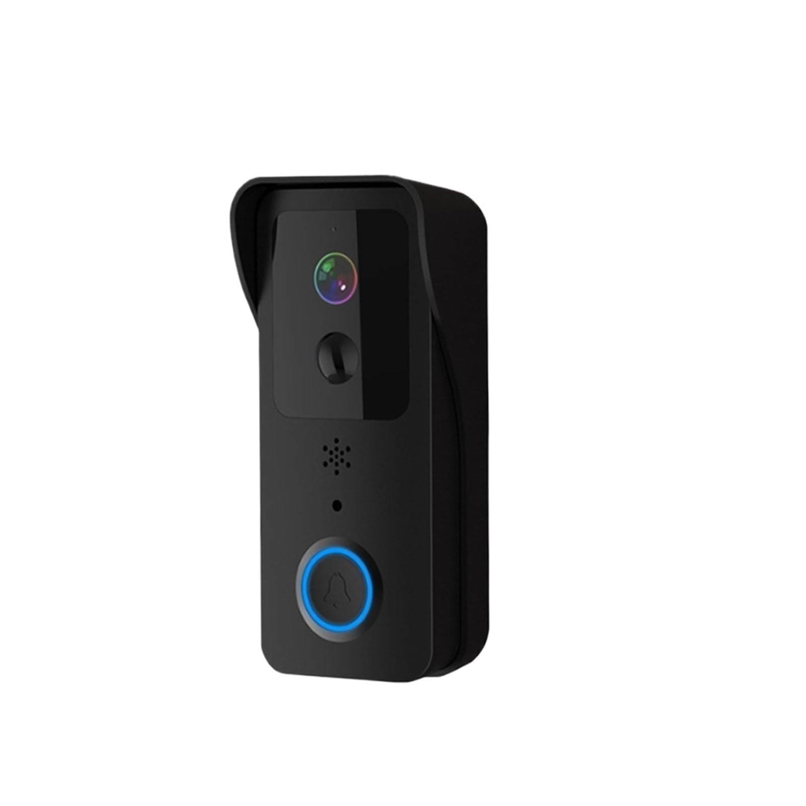 Campanello video intelligente, Videocitofono WiFi 1080P Smart Outdoor Wireless Interfono Telecamera Impermeabile Campanello Suoneria per casa intelligente(Black)