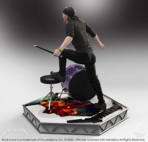 Metallica Rock Iconz Statue Lars Ulrich Unisexe Statuette Standard, Résine, - Les Beatles, Paul McCartney, John Lennon, RIngo Starr, George Harrison Metallica Rock Iconz Statue Lars Ulrich Unisexe Statuette Standard, Résine, – Image 3